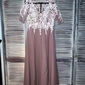 Formal dress worn once for an hour for a vow renewal.